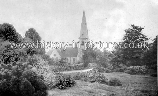 Holy Innocents Church, High Beach, Epping Forest, Essex. c.1910.
